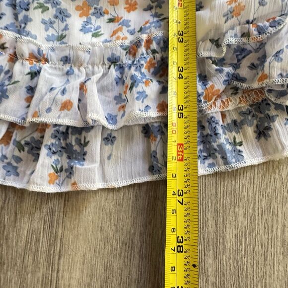 Summer Dress Size Large Boho Deep V Back Chicwish Floral Open Back Ruffle - Picture 2 of 14